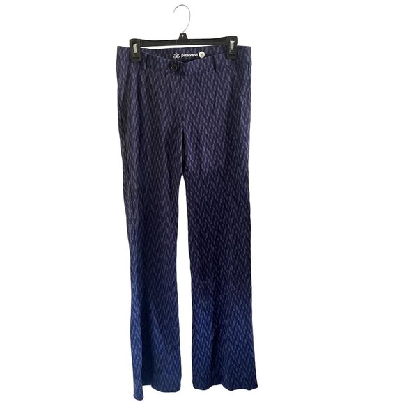 Geometric Pattern Bootcut Style Classic Ponte Pants by Betabrand Size Medium - Picture 2 of 6